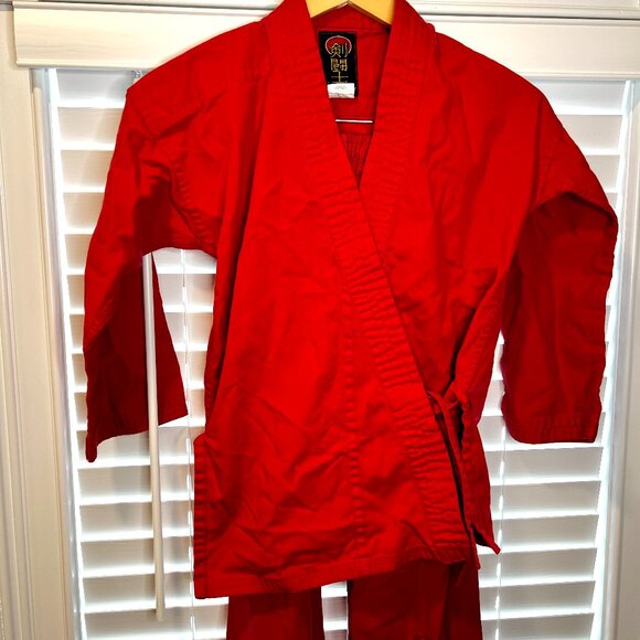 Gladiator by ProForce Red Gi with belt Size #1 - Picture 1 of 6